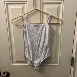 Wear Moi kids white camisole leotard - size 10/12